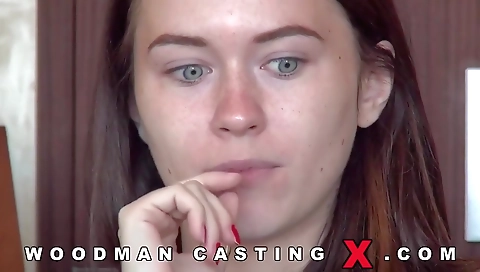 Sexy brunette slut is ready for cock