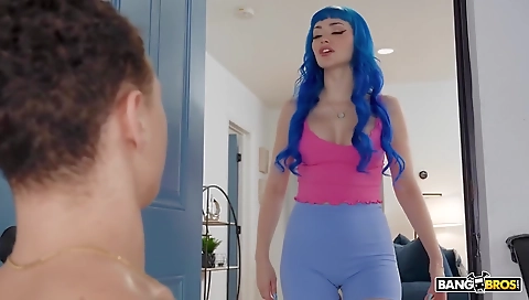 She's first time with a toy in her mouth