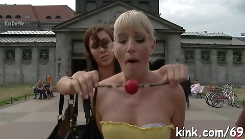 Sexy blonde with perfect body