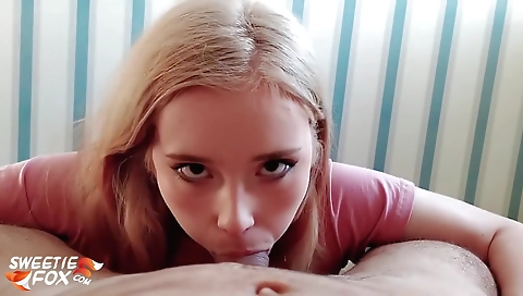 Blonde cutie loves to fuck with her pussy